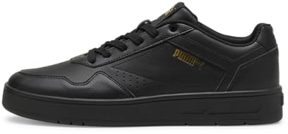 PUMA Classica Corte, Scarpe da Ginnastica Unisex-Adulto, Nero Oro, 42 EU