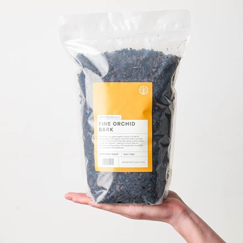 GrowTropicals Fine Grade Orchid Bark, Ideal for Soil Mixing or Orchid Growing (2.5L)