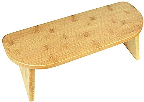 Samnuerly Meditationshocker, faltbar, moderner Gebetshocker, Yoga-Hocker, kniende Meditationsbank, Bambus-Yoga-Bank