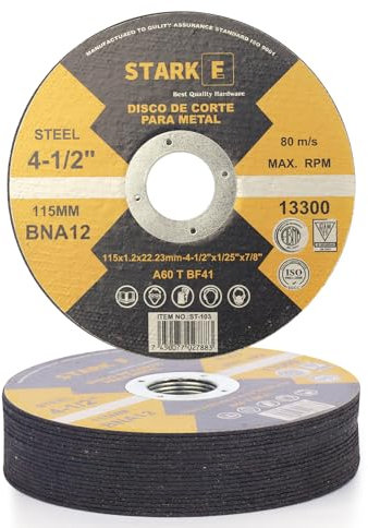 115mm Ultra Thin 1mm Metal Cutting Discs, 20 Pieces Professional Abrasive Circular Saw Discs, Premium Mild Steel Iron Profile Slitting Discs, Universal Cut-Off Wheel Suitable for Angle Grinder