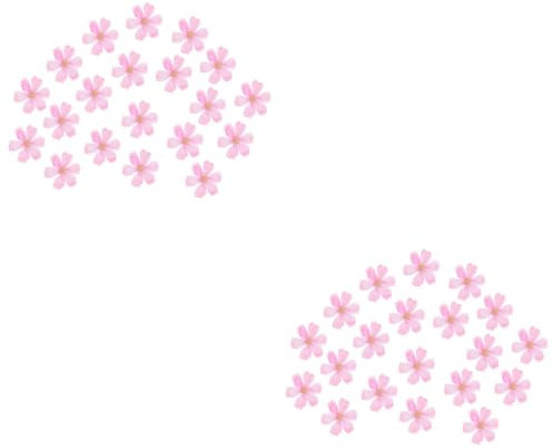 Cabilock 2 Sätze Simulierte Pflaumenblütenkopfblume Gänseblümchen-Haar-Accessoires Mini Künstliche Blumen in Großen Mengen Künstlicher Kopf Blumenköpfe Basteln Rosa Seidentuch 20 Stück * 2