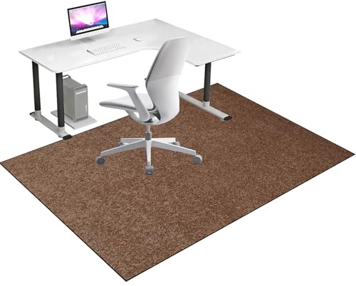 Alfombra Silla Oficina Gaming 100 x 140 cm, Protector Suelo Silla Ruedas, Alfombrilla de Protección para Suelos Duros, Protector Suelo Silla de Escritorio, Tapete Protector de Suelo antiarañazos