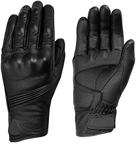RiToEasysports da Moto, in Pelle Piena in Pelle Street Motorcycle Protective per Uomini e Donne (XXL)