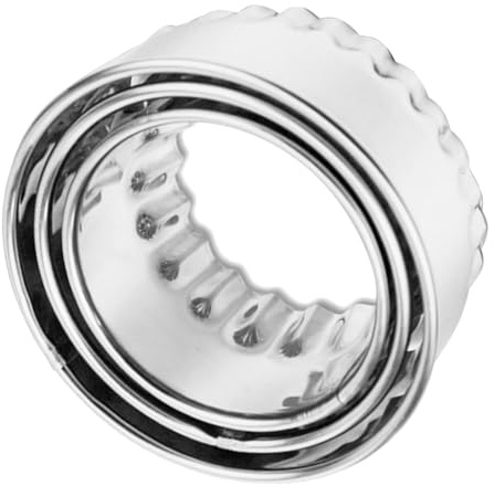 Emporte-pièce Rond pour Pâtes à Raviolis en Acier Inoxydable, 3 Pièces | Poignée Confortable, Coupe Rapide Pâte, Usage la Cuisine et Pâtisserie, Couleur Argenté