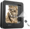 WuDLi Microchip Cat Flap, Smart Cat Door, with 2 Sensor Collars and 1 Remote Control, Opening Size: 7.7 * 8.3 in, for Cat, Puppy（black）
