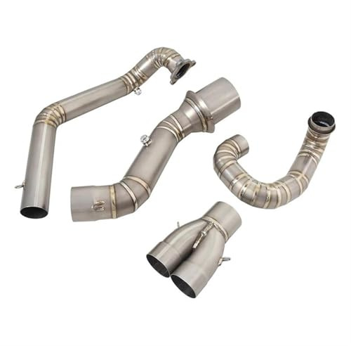 OGJFD Silencieux pour Moto pour Super pour Adventure pour R S 1290 2021-2024 Échappement Moto Tuyau Liaison Avant Modifié Connecter Le Silencieux
