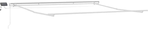 vidaXL Struttura della Tenda Bianco 450 × 350 cm Alluminio, Struttura in Alluminio per Riparo Esterno, Telaio Moderno per pergola, Copertura da Giardino Durevole, Design con Tenda Retrattile
