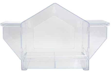Vogelfutterstation aus transparentem Acryl mit Saugnäpfen für die Beobachtung im Freien und einfache Reinigung, Saugnapf, Fenster-Futterstation