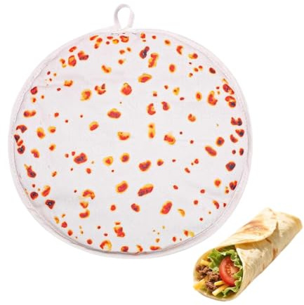 Mppchhn Tortilla för mikrovågsugn, 30 cm termisk mikrovågsugn tortillahållare i tyg | pizza taco bröd värmebehållarväska | för majsmjöl, taco pizzarulle hemmafest