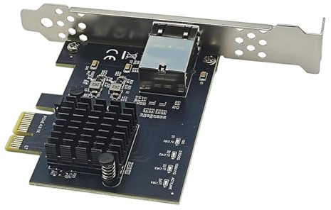 Arecobticy Scheda di rete Ethernet da 10 Gigabit PCIE4.0 1X 10Gb RTL8127AT Chip Gigabit Ethernet PCIE Adattatore 10000Mbps per adattatore di rete PC
