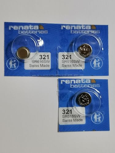 Renata - Batería para Reloj Renata 321 0% HG sin Mercurio x 3