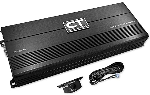 CT Sounds CT-1500.1D Compact Class D Car Audio Monoblock Amplifier, 1500 Watts RMS