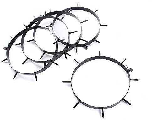 rg-vertrieb Rasen - Aerator Set für Walze Rasenlüfter Gartenwalze Arefizierer 5-teilig schwarz