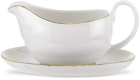 Royal Worcester Classic Gold Sauce Boat and Stand 0.4ltr/14oz