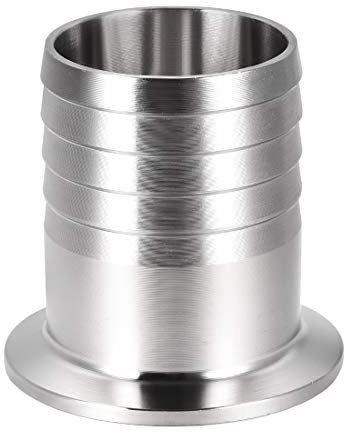 sourcing map 304 Edelstahl Flansch zu 38mm Gummischlauch Widerhaken Adapter für Vakuum