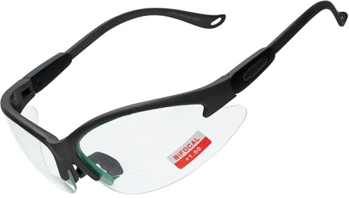 Spits Eyewear Cougar Bifocal Safety Glasses (Magnifier: 1.75, Frame Color: Matte Black)