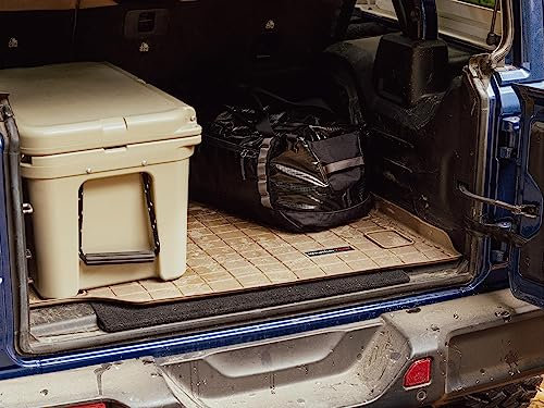 Weathertech Passgenaue Kofferraummatte mit Ladekantenschutz kompatibel mit Mercedes-Benz GLB X247-7 Seats 2019-23 | Beige