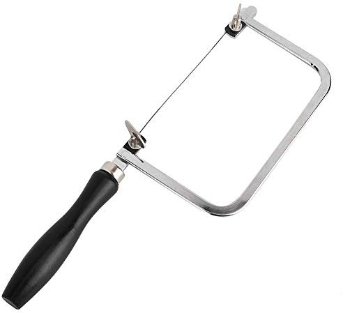 Schmucksäge Kit, Tragbares Sägebogen Schmuckdraht Geschnitzter Schwarzer U förmiger Griff Werkzeug Säge Schmuckwerkzeug Juwelier Wachsring Metallsäge Schmuckherstellungswerkzeug für die Schmuck