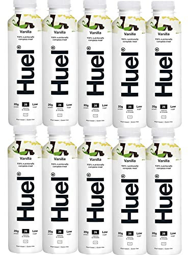 10 x 500ml Vegan Vanilla Drink Natural Shake Meal Vitamins Minerals Low Sugar Protein