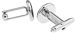 Whoiy Manschettenknöpfe Herren Initialien H, Cufflinks Hochzeit Vergoldet Manschettenknöpfe für Männer Kostenlose Gravur mit Geschenkbox