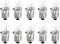 sourcing map ampoule e10 Ampoules Miniatures à Culot à Vis 24V/3W Lumière Jaune Chaude Mini Lampes avec Boîte, 1 Ensemble/10 Pcs