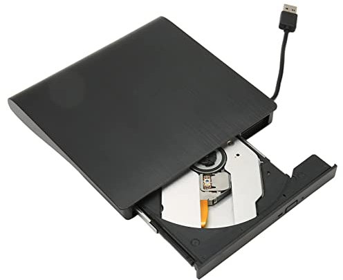 Bewinner External DVD Drive, USB 3.0 Portable CD/DVD +/-RW Drive/DVD Player, Slim Portable DVD CD Writer for Laptop CD ROM Compatible with OS