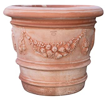Biscottini Vaso per Piante da Esterno 72x62x72cm Made in Italy - Vasi Terracotta Grandi da Esterno - Vasi per Piante da Esterno - Vaso Grande da Esterno