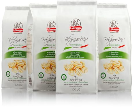 La Veronese | Bel paese Mix® Gnocchi, 4X500g | Miscela di Farine con Soffici Fiocchi di Patate, Senza Glutine, Senza Latte, Senza Uova, Preparato per Gnocchi di Patate