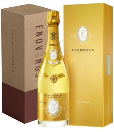 Champagne Louis Roederer Cristal 2016 - Estuche Premium de Botella de Champán x75 cl - Caja Reforzada- Envio con Seguro Incluido - Mejor Selección ENOVINOS THE WINE BRAND