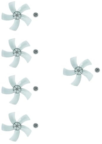PRETYZOOM Lot De 5 Ventilateurs De Remplacement Pour Ventilateurs Sur Pied De Plafond Et Électriques