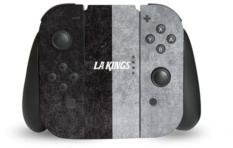 Head Case Designs Offizielle NHL Halb beunruhigt Los Angeles Kings Vinyl Haut Gaming Aufkleber Abziehbild Abdeckung kompatibel mit Nintendo Switch Joy-Con Controller