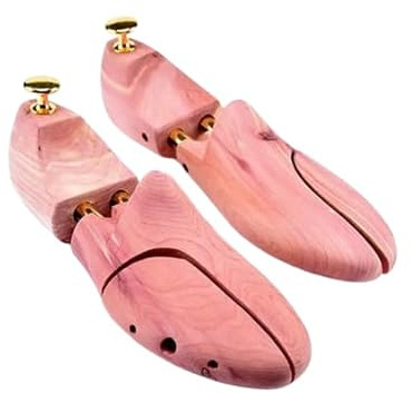 Cedar Wood Shoe Tree & Wooden Shoe Stretcher Shaper - Premium Shoe Care for Men & Women - Maintains Shape, Eliminates Odor, Extends Shoe Life (No Only the Item, UK 10-11 / EU 45-46)