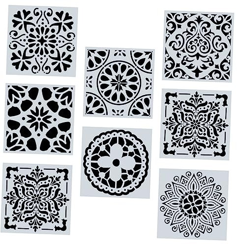 HOODANCOS 8St DIY Vorlagenlineal Mandala-Wand Mandala-Punkt-Malwerkzeug Mandala-Schablonen DIY-Malerei wandverkleidung mandala schablonen Sprühblumenvorlagen DIY-Vorlagen das Haustier