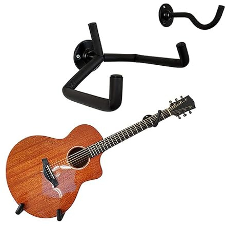 1PC Heavy-Duty Metal Guitar Wand Halterung Geeigneter Gitarren Halter Haken Standwand für Akustik, E-Gitarre, Banjo, Bass, für Gitarre Spieler Männer Junge