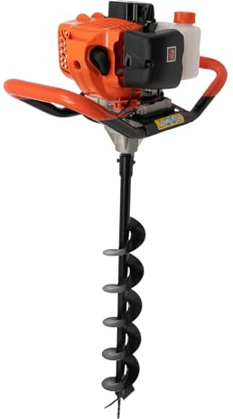 52cc 2.3 Hp Earth Drill String Excavator, 4 6 8 Cutter Head, Spiral Column Excavator, Suitable For Tree Planting Holes, Fence Piles, Greenhouse Piles, Cable Pole Piles, Tree Fertilization Piles