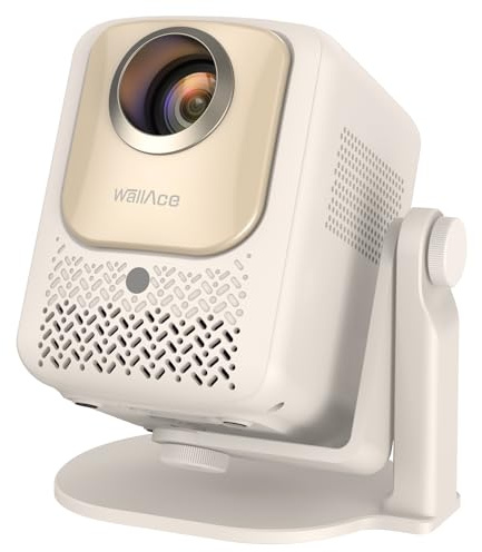 Proyector X8 con Android – Resolución 720p, Compatible con 1080p/2K/4K, 6000 Lúmenes, WiFi Doble Banda 2.4G/5G, Bluetooth 5.0, Corrección Trapezoidal Electrónica, Pantalla hasta 150 para Cine en Casa