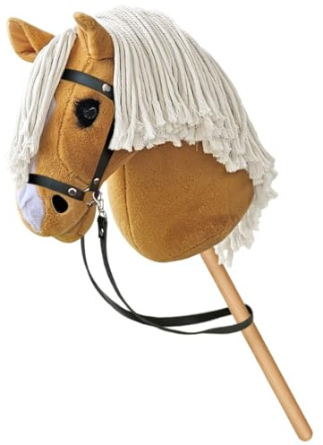 Equimed Standard Size Hobby Horse (Pancake) with Affordable Bridle & Reins – Perfect Outdoor Summer Fun
