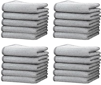 CVNRCLP 20 paños de cristal, paños de limpieza mágicos para cocina y hogar, masa, estropajo de acero inoxidable, esponja de cobre, esponja de acero, 20 x 20 cm, nailon