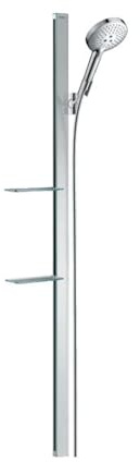 hansgrohe Raindance Select S Set de douche 120 3 jet avec barre Unica'E 150 cm et porte-savon, chromé, 27646000