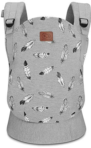 Kinderkraft Porte Bébé Physiologique MILO, Érgonomique, Portage Av/Ar, Gris
