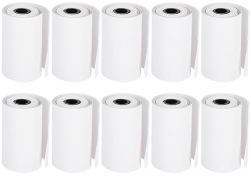 10 Rollen Thermopapier für tragbare Thermodruckkameras Schulmaterial, 19,7 Fuß Länge, 2,2 Zoll Breite