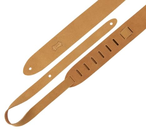 Levy's Leathers 5 cm (2 tum) gitarrrem; extra lång – brun (M12OH-XL-V2-TAN)