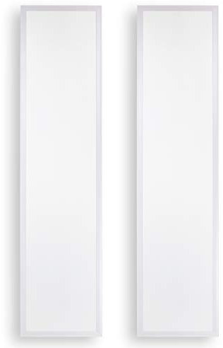 Popp® Pack2 Panel LED 30x120 40W Driver LIFUD 4000Lm IP20 6000K Luz Blanca para Falso Techo Empotrado series ECO Bajo Consumo *Marco No Incluido (30x120cm 6000K)