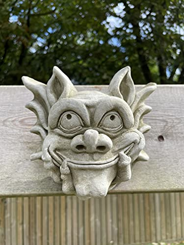 Bony Gremlin B Stone Statue |Wall Hanging Mythical Outdoor Decoration Garden Ornament