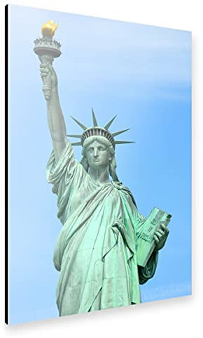 artboxONE Alu-Print 90x60 cm Statue of Liberty (New York City) von Künstler sommersbilder