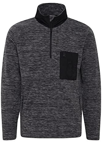 Indicode Herren Wimort Zip-Troyer, XL, Black (999)
