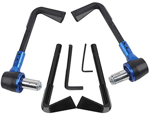 AYNEFY CNC-Motorrad-Handgriffschutzhebel, Bremshebelschutz, CNC-Lenkerschutz, Motorrad-Handgriffschutz, Bremshebel, Schutz für 22-mm-Motorradlenker(Blau)