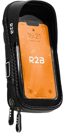 R2B Universal Fahrrad Handyhalterung, Wasserdicht, 360-Grad-Drehfunktion, für Mountainbikes, Motorräder und Motorroller