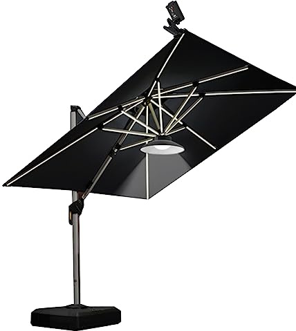 Illuminazione solare per ombrellone, lampada a sospensione solare con telecomando, 3 modalità, IP66, impermeabile e protezione dal vento, per la decorazione di ombrelli, tende da campeggio