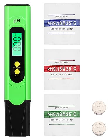 Misuratore PH, Aideepen Misuratore PH Piscina, Test Acqua Piscina, Precisione 0,01 Tester PH +/- 2%, PH Tester Misuratore Digitale per Acqua Potabile, Acquario, Piscina, Spa
